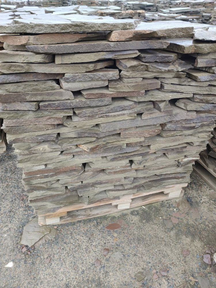 купить песчаник для дорожек серо-зелёный