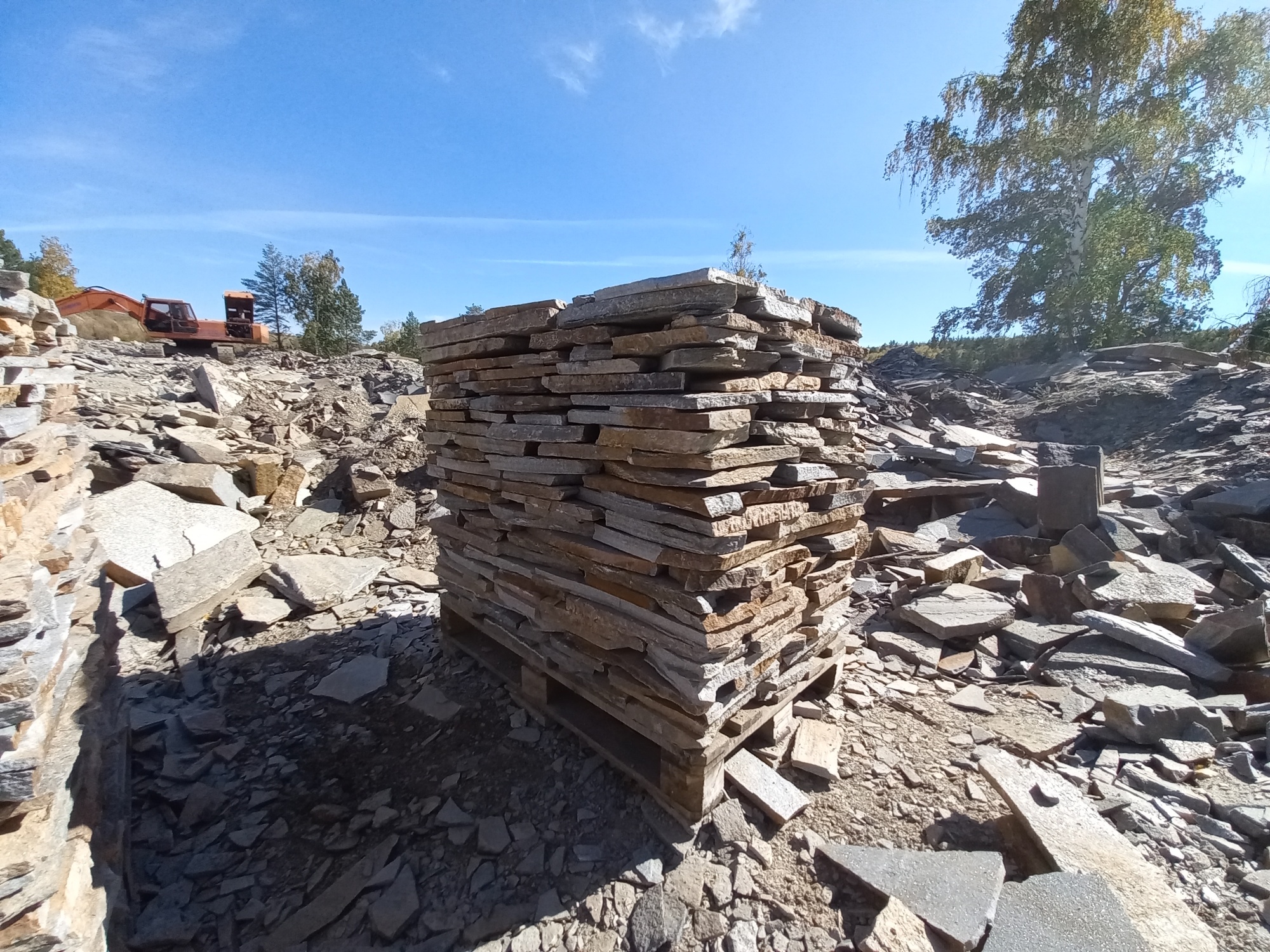 Плитняк златолит серебристый для мощения на бетон купить в Карабаше