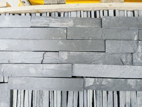 Плитка чёрная из натурального камня фасадная 30 см * 5 см, толщина 7 мм -30 мм купить в Карабаше