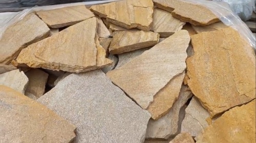 Плитняк златолит жёлтый для цоколя купить в Карабаше